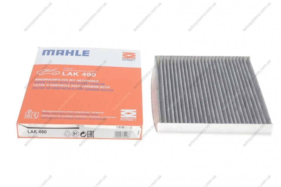 Фильтр салона MAHLE / KNECHT LAK490 (фото 1)