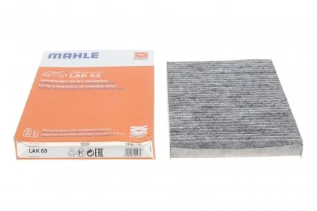 Фильтр салона MAHLE / KNECHT LAK63