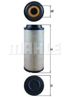 Воздушный фильтр для спецтехники MAHLE / KNECHT LX 1687