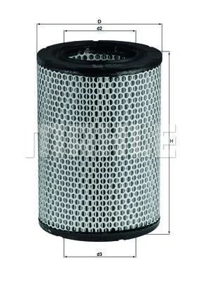 Воздушный фильтр MAHLE / KNECHT LX 228 (фото 1)