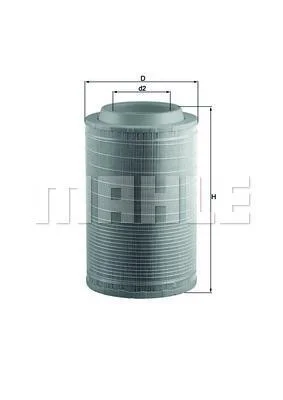 Воздушный фильтр MAHLE / KNECHT LX 3117 (фото 1)