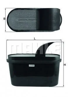 Фільтр повітря MAHLE / KNECHT LX3555