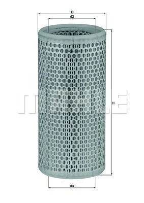 Воздушный фильтр MAHLE / KNECHT LX 502 (фото 1)