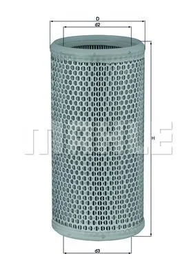 Воздушный фильтр MAHLE / KNECHT LX 519 (фото 1)