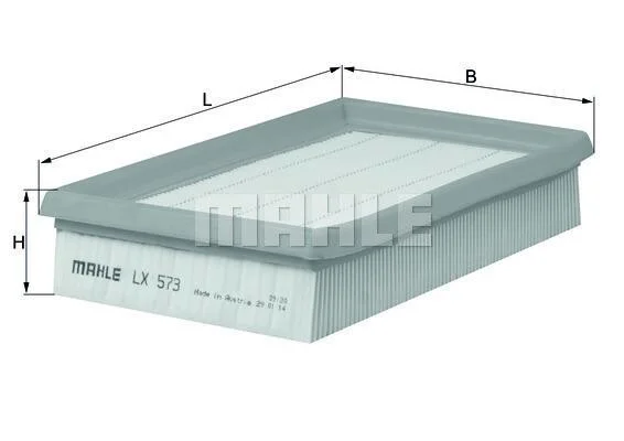 Воздушный фильтр MAHLE / KNECHT LX 573 (фото 1)