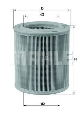 Воздушный фильтр MAHLE / KNECHT LX 706 (фото 1)
