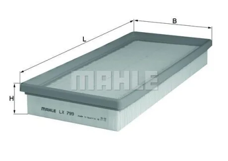 Воздушный фильтр MAHLE / KNECHT LX 799