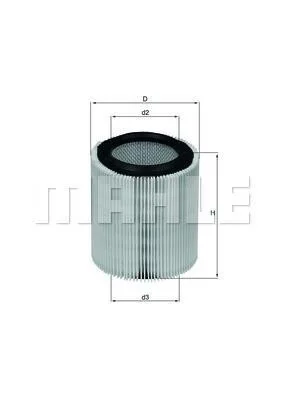 Воздушный фильтр MAHLE / KNECHT LX 898 (фото 1)