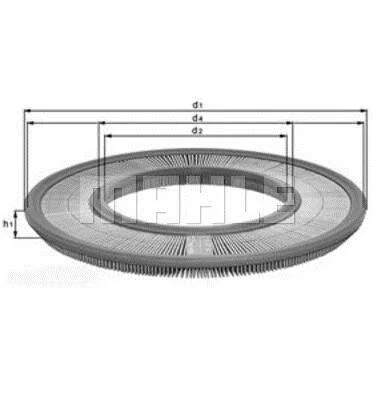 Воздушный фильтр MAHLE / KNECHT LX 91 (фото 1)