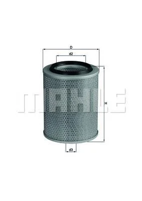 Воздушный фильтр MAHLE / KNECHT LX 92 (фото 1)