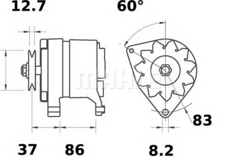 Генератор MAHLE / KNECHT MG 110 (фото 1)