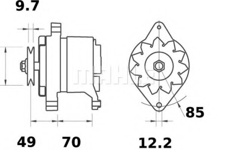 Генератор MAHLE / KNECHT MG 156