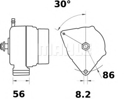 Генератор MAHLE / KNECHT MG 178