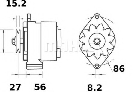 Генератор MAHLE / KNECHT MG 215 (фото 1)