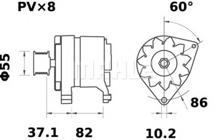 Генератор MAHLE / KNECHT MG 223