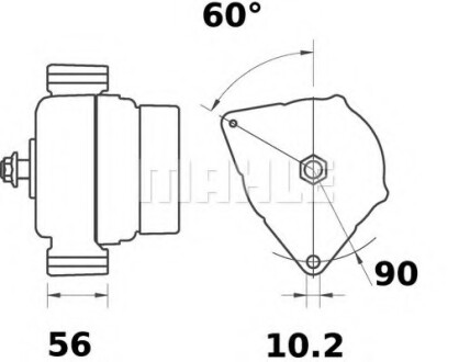 Генератор MAHLE / KNECHT MG 344 (фото 1)