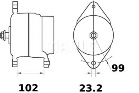 Генератор MAHLE / KNECHT MG 490