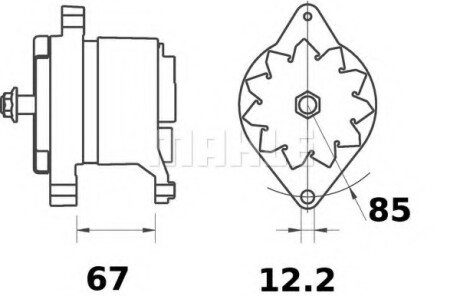 Генератор MAHLE / KNECHT MG 515