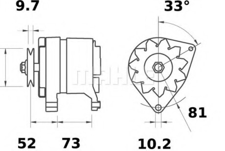 Генератор MAHLE / KNECHT MG 535