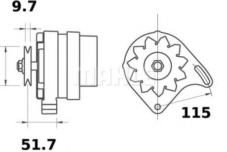 Генератор MAHLE / KNECHT MG 565