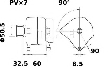 Генератор MAHLE / KNECHT MG 76