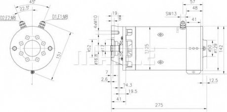 Электромотор MAHLE / KNECHT MM 203