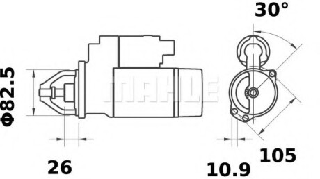 Стартер MAHLE / KNECHT MS 219