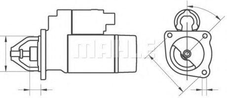 Стартер MAHLE / KNECHT MS 25