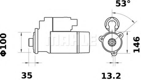 Стартер MAHLE / KNECHT MS 286