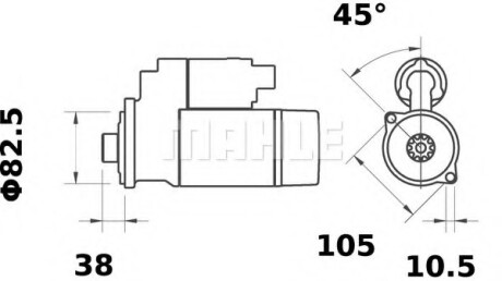 Стартер MAHLE / KNECHT MS 293