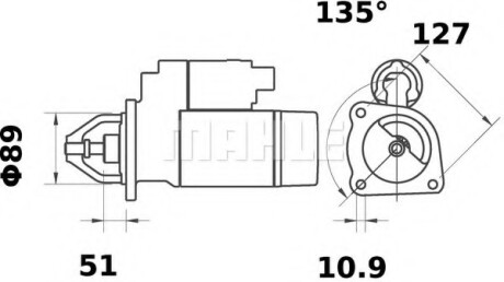 Стартер MAHLE / KNECHT MS 34 (фото 1)