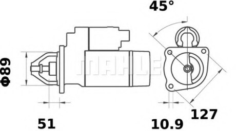 Стартер MAHLE / KNECHT MS 352