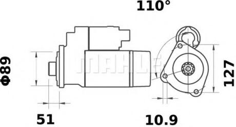 Стартер MAHLE / KNECHT MS 452