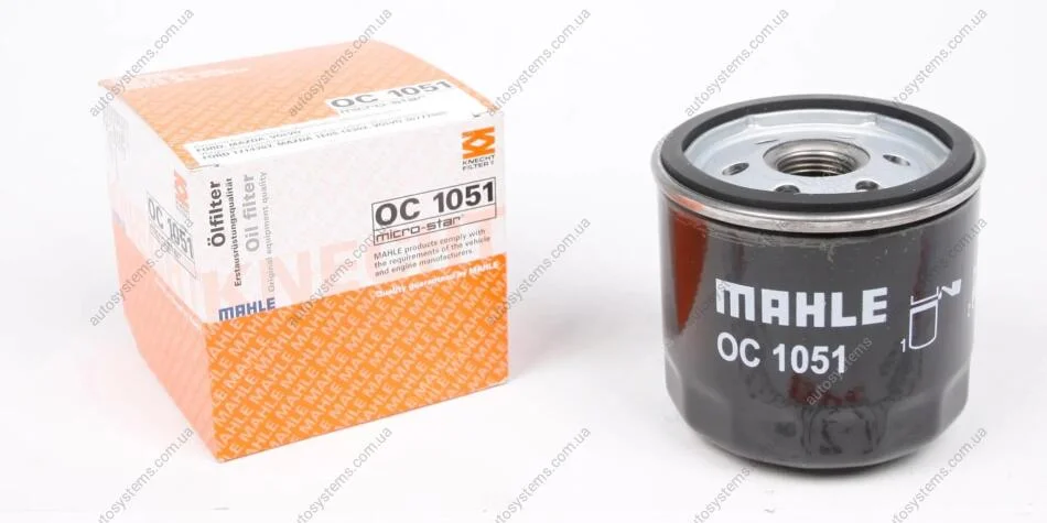 Фильтр масляний MAHLE / KNECHT OC1051 (фото 1)
