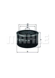 Масляный фильтр MAHLE / KNECHT OC 24 (фото 1)