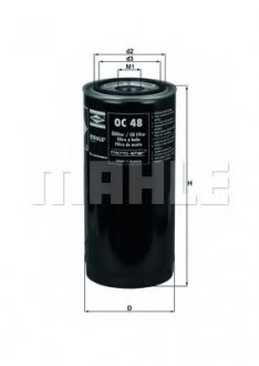 Фильтр масляний MAHLE / KNECHT OC48