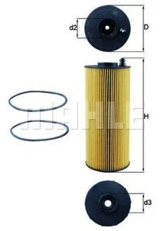 Фильтр масляний MAHLE / KNECHT OX1059D