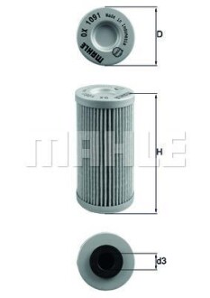Масляный фильтр MAHLE / KNECHT OX 1091