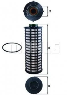 Фильтр масляний MAHLE / KNECHT OX1152D