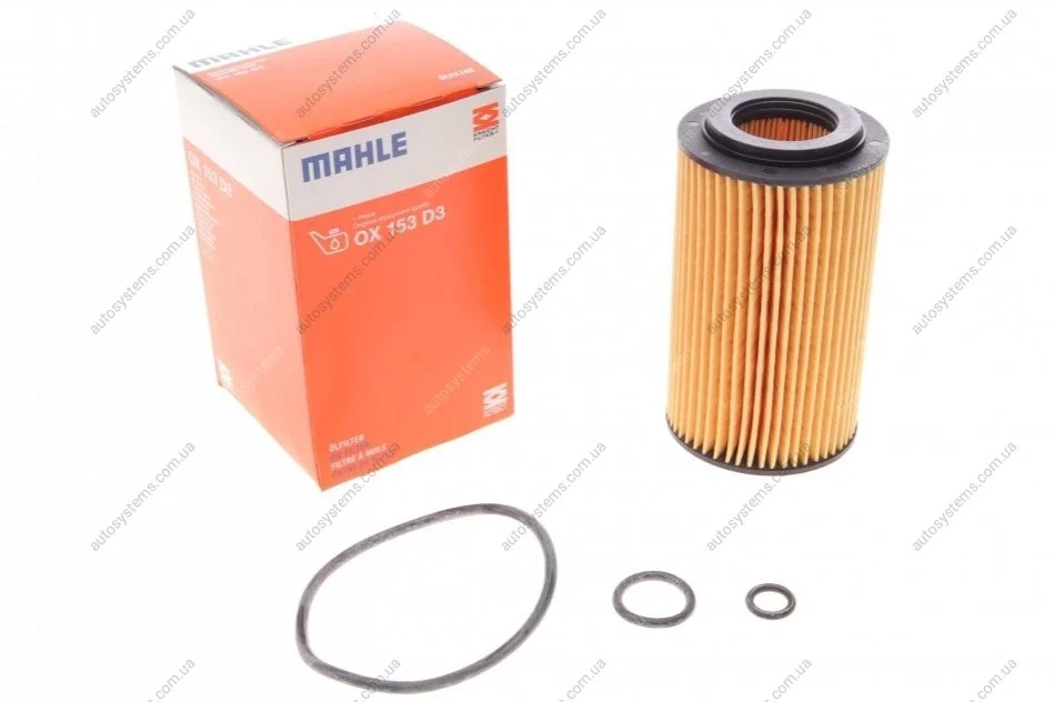 Фильтр масляний MAHLE / KNECHT OX153D3 (фото 1)