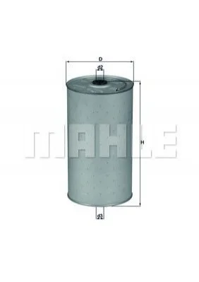 Фільтр масляний MAHLE / KNECHT OX30D (фото 1)