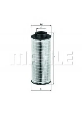 Фильтр масляный MAHLE / KNECHT OX376D (фото 1)