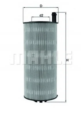 Фільтр масляний MAHLE / KNECHT OX4239D (фото 1)