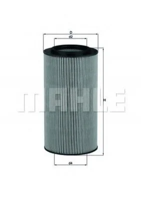 Фильтр масляный MAHLE / KNECHT OX561D (фото 1)