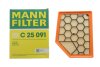 Фільтр повітряний Citroen Jumper/Peugeot Boxer/Opel Movano 2.2 BlueHDi 23- MANN C 25 091 (фото 2)