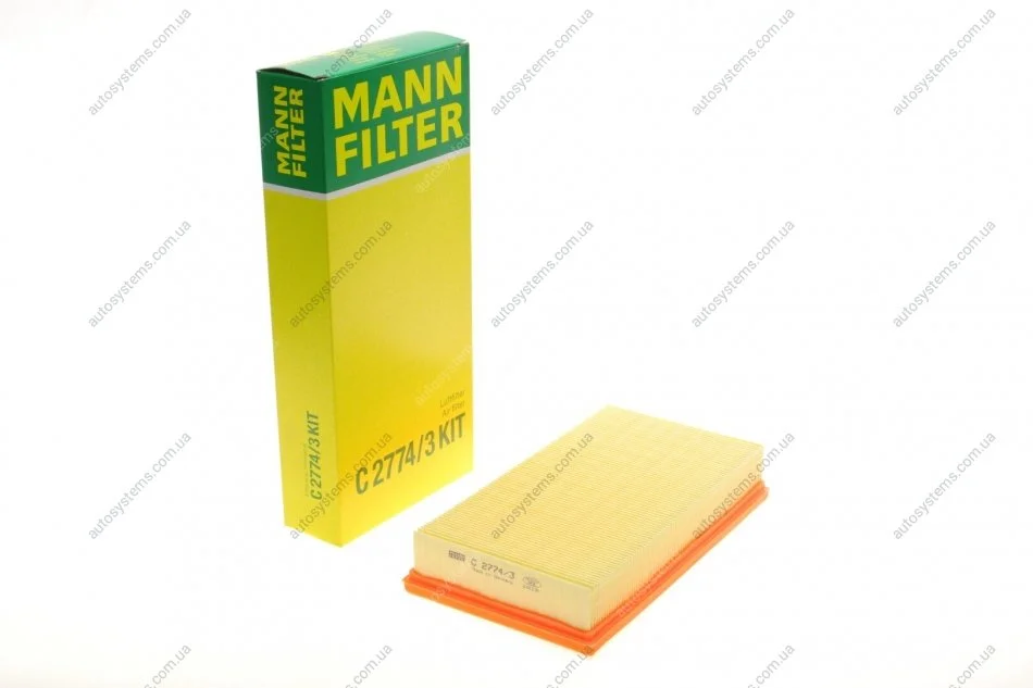 Фільтр повітря MANN C 2774/3 KIT (фото 1)