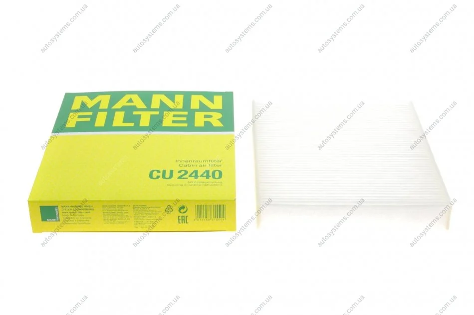 Фильтр салона MANN CU 2440 (фото 1)
