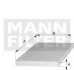 Фильтр салона MANN CU 2631 (фото 1)