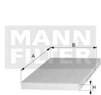 Фильтр салона MANN CU 3039-2