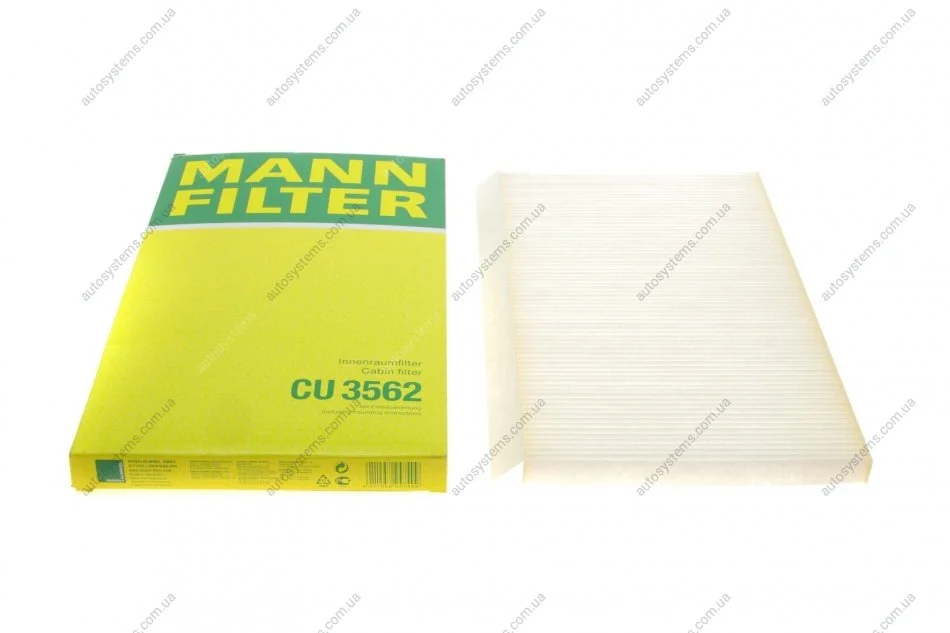 Фільтр салону MANN CU 3562 (фото 1)